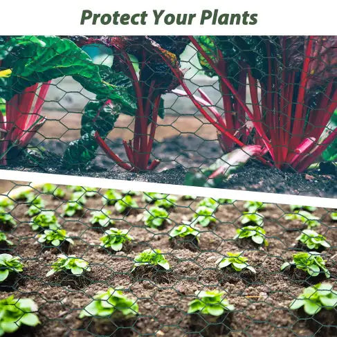 Large Size Galvanized Hexagonal Floral Green Chicken Wire, Outdoor Anti-Rust Chicken Wire Poultry Netting For Garden, Large Chicken Coop Wire Fencing