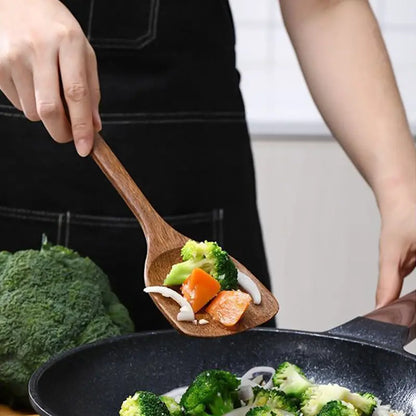 Solid Wood Chicken Wing Spoon and Kitchen Utensils