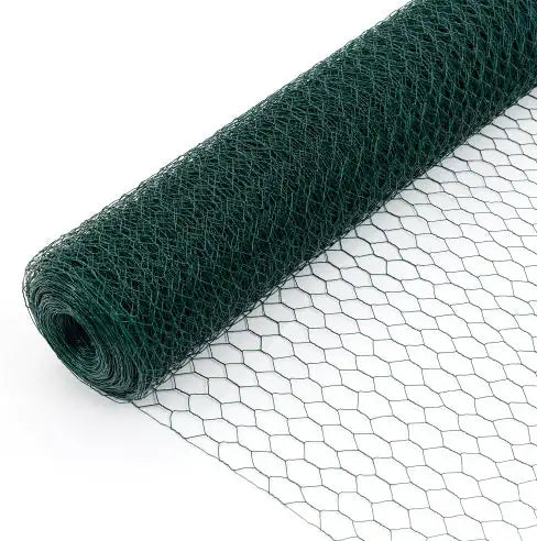 Large Size Galvanized Hexagonal Floral Green Chicken Wire, Outdoor Anti-Rust Chicken Wire Poultry Netting For Garden, Large Chicken Coop Wire Fencing