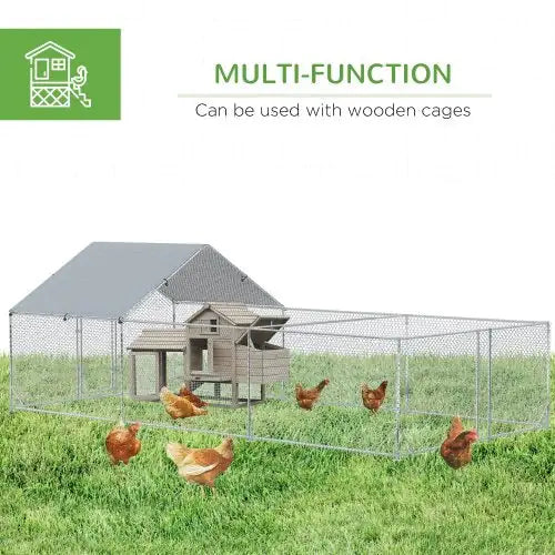 Large Metal Chicken Track For Chicken Coop With Waterproof And UV Cover