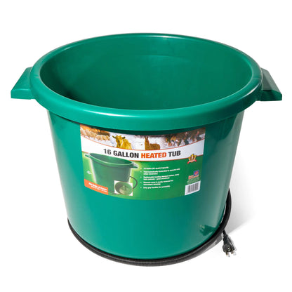 Farm Innovators Heated Bucket Livestock Water Bowl with Heating Element 16 Gallon
