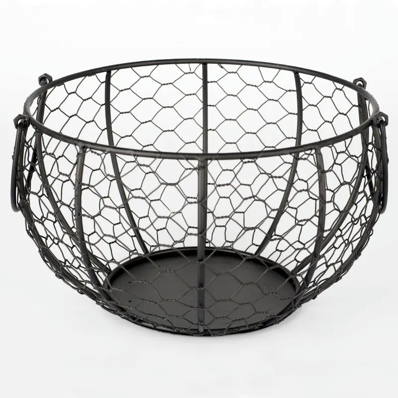 Ceramic Egg Basket with Chicken Design and Fruit Holder