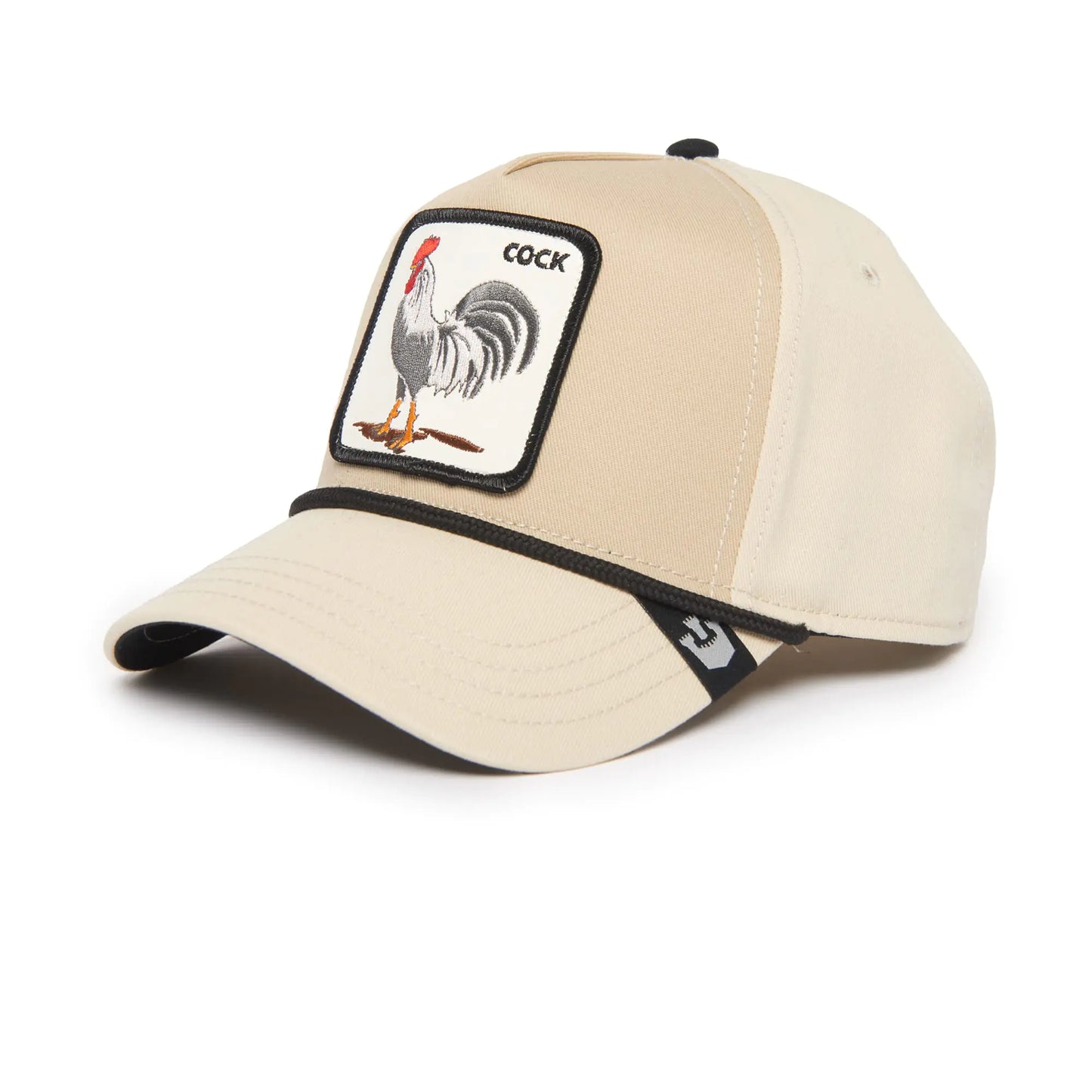Goorin Bros. The Farm All Over Canvas Adjustable Unisex Trucker Hat Crème (Rooster 100) One Size