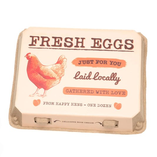 HT SUPPLY Dozen Egg Cartons 30-Pack – Paper Pulp Egg Cartons Reusable - FRESH EGGS Vintage Egg Holder for 12 Eggs for Farm Stand Supplies Produce Containers Farmers Market